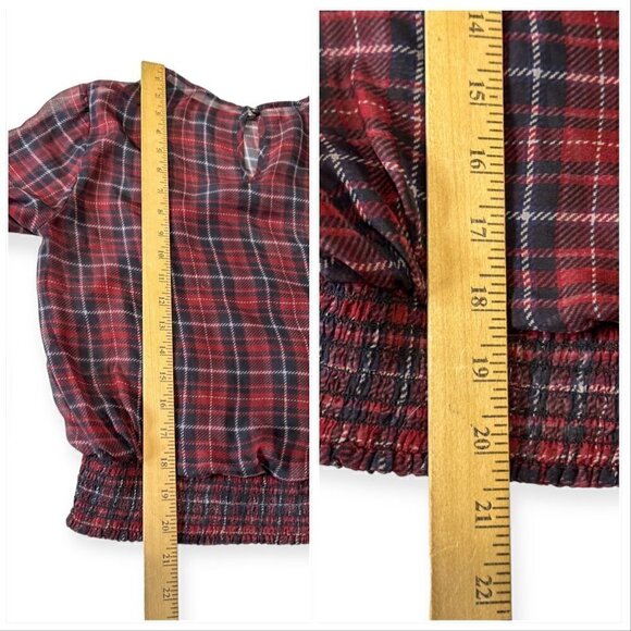 CAMI NYC  Robyn Chiffon Top in Tartan, Size M, Silk, New with tag - Picture 15 of 15